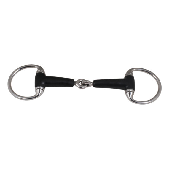 Eggbutt Single Jointed Rubber Bit