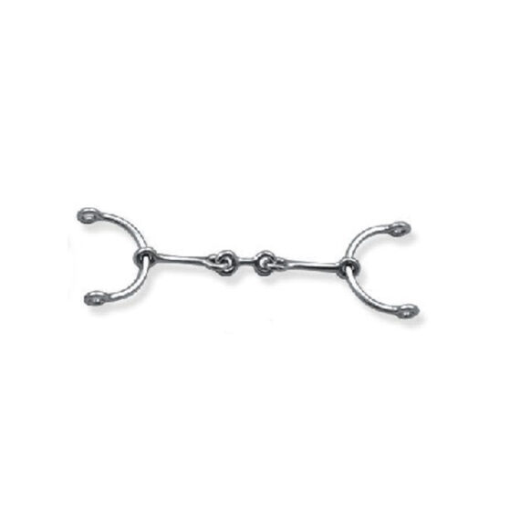 Dog Bone Snaffle 1/4″ Mouth C rings